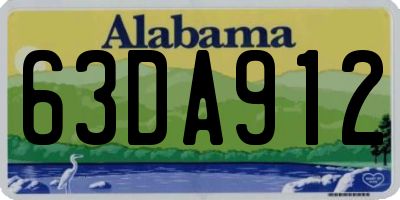 AL license plate 63DA912