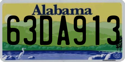 AL license plate 63DA913