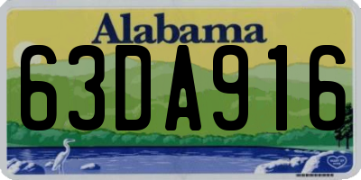 AL license plate 63DA916
