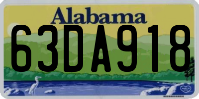 AL license plate 63DA918
