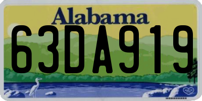 AL license plate 63DA919