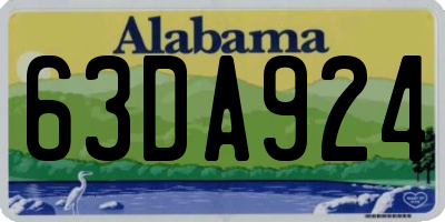 AL license plate 63DA924
