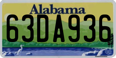 AL license plate 63DA936
