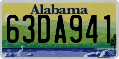 AL license plate 63DA941