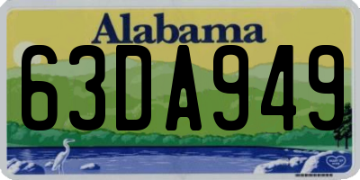 AL license plate 63DA949