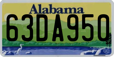 AL license plate 63DA950