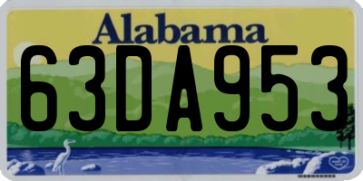 AL license plate 63DA953