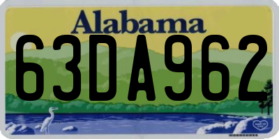 AL license plate 63DA962