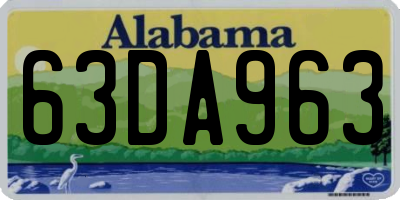 AL license plate 63DA963