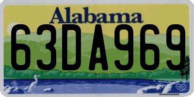 AL license plate 63DA969