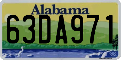AL license plate 63DA971