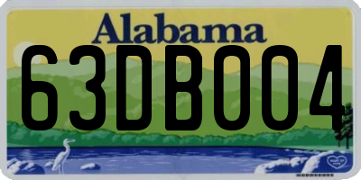 AL license plate 63DB004