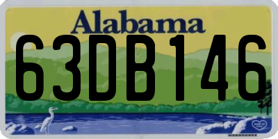 AL license plate 63DB146