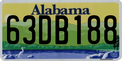 AL license plate 63DB188