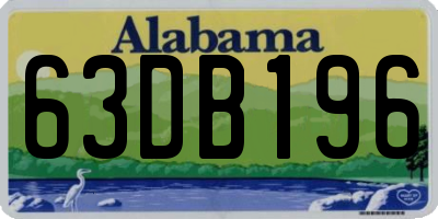 AL license plate 63DB196