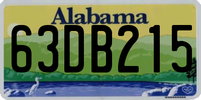 AL license plate 63DB215