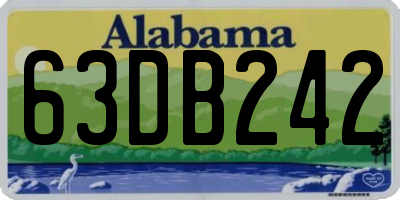 AL license plate 63DB242