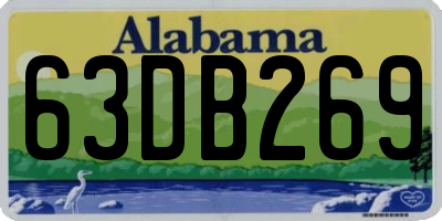 AL license plate 63DB269