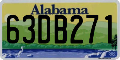 AL license plate 63DB271