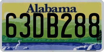 AL license plate 63DB288