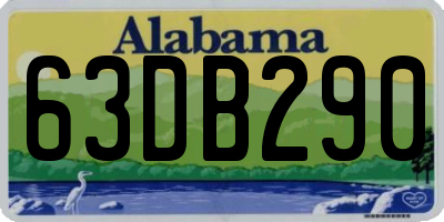 AL license plate 63DB290