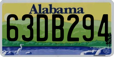 AL license plate 63DB294