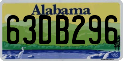 AL license plate 63DB296
