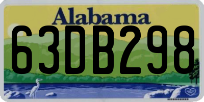 AL license plate 63DB298