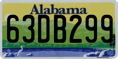 AL license plate 63DB299