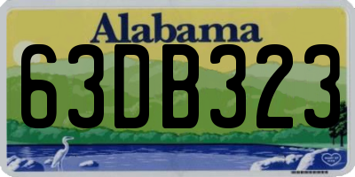 AL license plate 63DB323