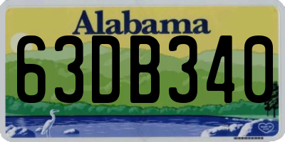 AL license plate 63DB340