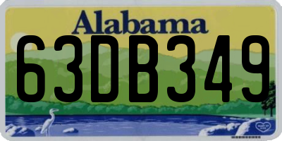 AL license plate 63DB349