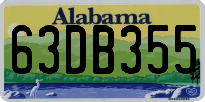 AL license plate 63DB355