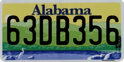AL license plate 63DB356