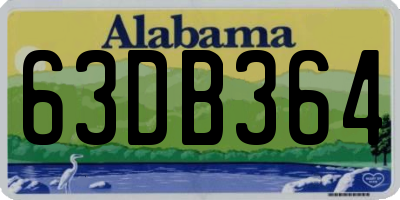 AL license plate 63DB364