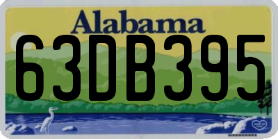 AL license plate 63DB395