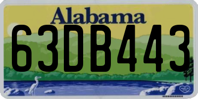 AL license plate 63DB443