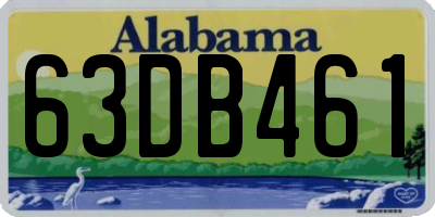 AL license plate 63DB461