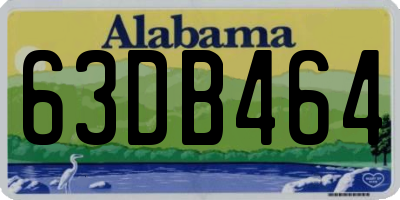 AL license plate 63DB464