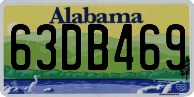 AL license plate 63DB469