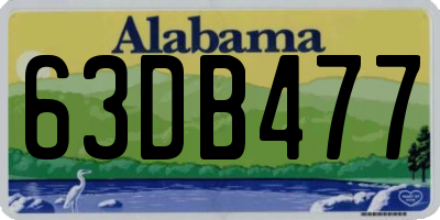 AL license plate 63DB477