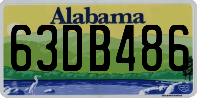 AL license plate 63DB486