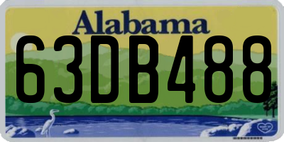 AL license plate 63DB488