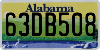 AL license plate 63DB508