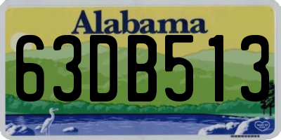 AL license plate 63DB513