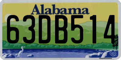 AL license plate 63DB514