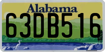 AL license plate 63DB516