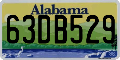 AL license plate 63DB529