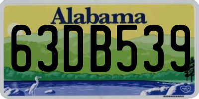 AL license plate 63DB539