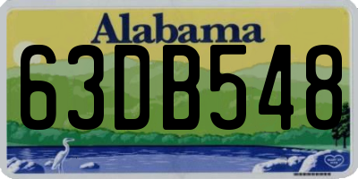 AL license plate 63DB548